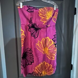 Aria Purple and Yellow Floral Mini Dress